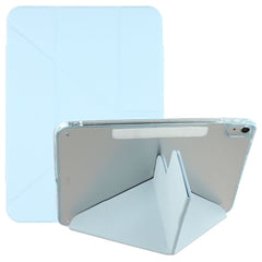 For iPad (2025)  /  10.9 (2022) Case Magnetic Dual Clasp PU TPU Acrylic Origami Stand Tablet Cover