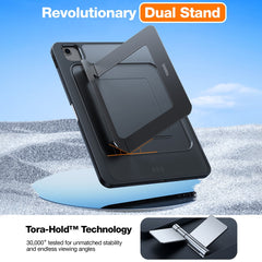 TORRAS Duo Series For iPad (2025) Case Kickstand TPU PC Tablet Cover with Stylus Holder
