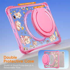 For iPad (2025) / iPad 10.9 (2022) Case Hand Grip Kickstand Pattern PC + TPU + Acrylic Tablet Cover