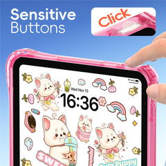 For iPad (2025) / iPad 10.9 (2022) Case Hand Grip Kickstand Pattern PC + TPU + Acrylic Tablet Cover