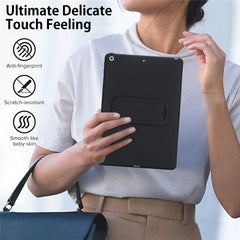 Étui de protection avec béquille pour iPad 10.2 (2021) / (2020) / (2019) en TPU et PC, doux pour la peau 