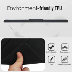 Étui de protection avec béquille pour iPad 10.2 (2021) / (2020) / (2019) en TPU et PC, doux pour la peau 