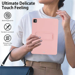 For iPad Pro 11 (2024) Case TPU + PC Skin-Friendly Kickstand Tablet Cover