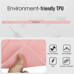 For iPad Pro 11 (2024) Case TPU + PC Skin-Friendly Kickstand Tablet Cover