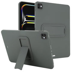 For iPad Pro 11 (2024) Case TPU + PC Skin-Friendly Kickstand Tablet Cover