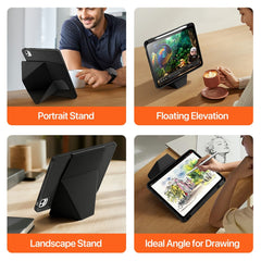DUX DUCIS Vers Series For iPad Pro 11 (2024) Tablet Case Multi-function Folding Stand Leather Cover