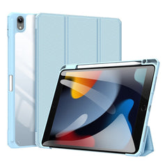 DUX DUCIS TOBY Series For Apple iPad (2025) / 10.9 (2022) TPU+PC+Leather Case Three-Fold Stand Tablet Cover with Pen Slot