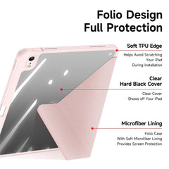 DUX DUCIS for iPad (2025) / 10.9 (2022) Magi Tablet Case Detachable Leather Cover with V-Fold Stand