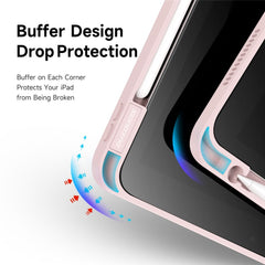 DUX DUCIS for iPad (2025) / 10.9 (2022) Magi Tablet Case Detachable Leather Cover with V-Fold Stand