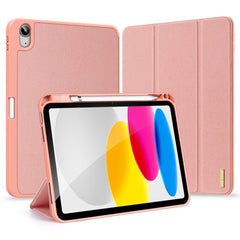 DUX DUCIS Domo Series for iPad (2025) / 10.9 (2022) Case Auto Wake / Sleep Tri-Fold Stand Leather Cover