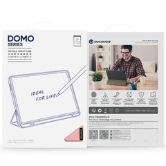 DUX DUCIS Domo Series for iPad (2025) / 10.9 (2022) Case Auto Wake / Sleep Tri-Fold Stand Leather Cover