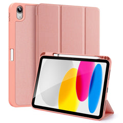 DUX DUCIS Domo Series for iPad (2025) / 10.9 (2022) Case Auto Wake / Sleep Tri-Fold Stand Leather Cover