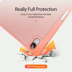 DUX DUCIS Domo Series for iPad (2025) / 10.9 (2022) Case Auto Wake / Sleep Tri-Fold Stand Leather Cover