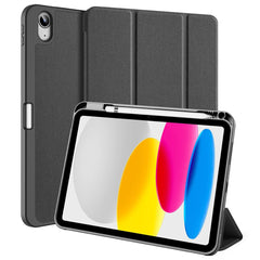 DUX DUCIS Domo Series for iPad (2025) / 10.9 (2022) Case Auto Wake / Sleep Tri-Fold Stand Leather Cover