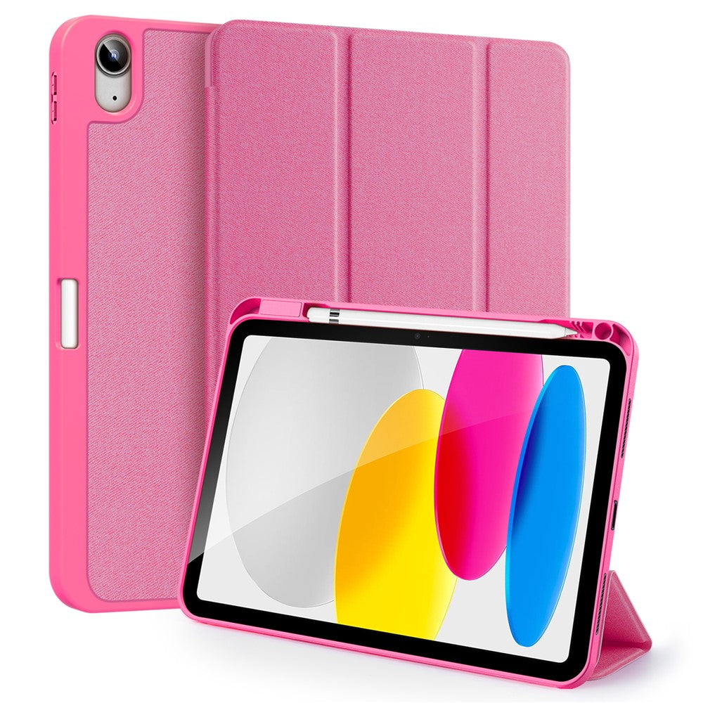 DUX DUCIS Domo Series for iPad (2025) / 10.9 (2022) Case Auto Wake / Sleep Tri-Fold Stand Leather Cover
