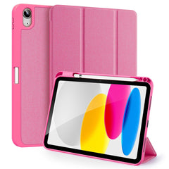 DUX DUCIS Domo Series for iPad (2025) / 10.9 (2022) Case Auto Wake / Sleep Tri-Fold Stand Leather Cover