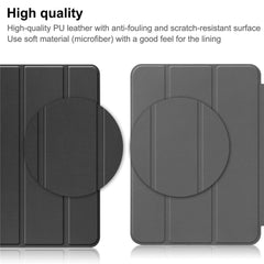 For iPad (2025) / 10.9 (2022) PU Leather Protective Case Drop-Proof Tri-Fold Stand Tablet Cover with Auto Wake  /  Sleep