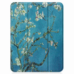 For iPad (2025) / 10.9 (2022) Pattern Printed Case PU Leather Smart Sleep Tablet Cover with Pen Slot