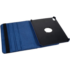 For iPad (2025) / 10.9 (2022) Protective Case Rotary Stand PU Leather Anti-Drop Tablet Cover with Elastic Band