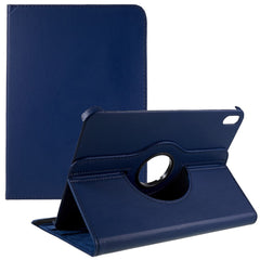 For iPad (2025) / 10.9 (2022) Protective Case Rotary Stand PU Leather Anti-Drop Tablet Cover with Elastic Band