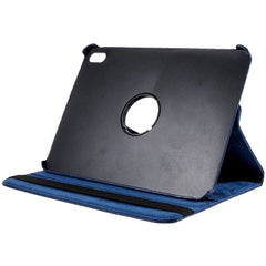 For iPad (2025) / 10.9 (2022) Protective Case Rotary Stand PU Leather Anti-Drop Tablet Cover with Elastic Band