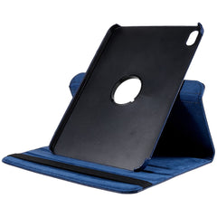 For iPad (2025) / 10.9 (2022) Protective Case Rotary Stand PU Leather Anti-Drop Tablet Cover with Elastic Band