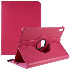 For iPad (2025) / 10.9 (2022) Protective Case Rotary Stand PU Leather Anti-Drop Tablet Cover with Elastic Band