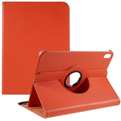 For iPad (2025) / 10.9 (2022) Protective Case Rotary Stand PU Leather Anti-Drop Tablet Cover with Elastic Band