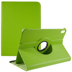 For iPad (2025) / 10.9 (2022) Protective Case Rotary Stand PU Leather Anti-Drop Tablet Cover with Elastic Band