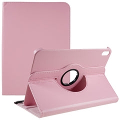 For iPad (2025) / 10.9 (2022) Protective Case Rotary Stand PU Leather Anti-Drop Tablet Cover with Elastic Band