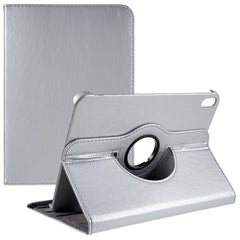 For iPad (2025) / 10.9 (2022) Protective Case Rotary Stand PU Leather Anti-Drop Tablet Cover with Elastic Band
