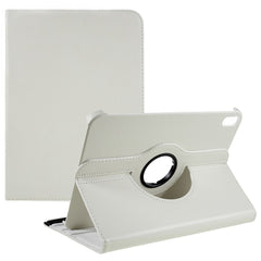 For iPad (2025) / 10.9 (2022) Protective Case Rotary Stand PU Leather Anti-Drop Tablet Cover with Elastic Band