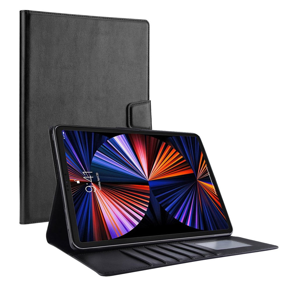 HANMAN Mill Series for iPad Pro 12.9 (2022)  / (2021) / (2020) / (2018) PU Leather + TPU Tablet Case Magnetic Clasp Stand Wallet Cover