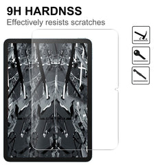 For iPad (2025) / 10.9 (2022) Soft TPU Case Transparent Phone Cover with 2.5D Arc Edge Tempered Glass Screen Protector