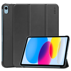 Étui antichoc ENKAY HAT PRINCE pour iPad (2025) / 10.9 (2022) en cuir PU + PC avec support à trois volets 