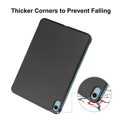 Étui antichoc ENKAY HAT PRINCE pour iPad (2025) / 10.9 (2022) en cuir PU + PC avec support à trois volets 