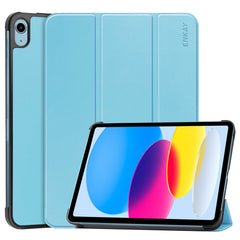 Étui antichoc ENKAY HAT PRINCE pour iPad (2025) / 10.9 (2022) en cuir PU + PC avec support à trois volets 