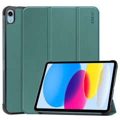 Étui antichoc ENKAY HAT PRINCE pour iPad (2025) / 10.9 (2022) en cuir PU + PC avec support à trois volets 