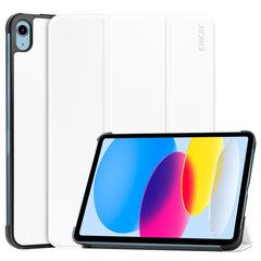 Étui antichoc ENKAY HAT PRINCE pour iPad (2025) / 10.9 (2022) en cuir PU + PC avec support à trois volets 