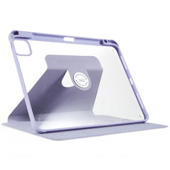For iPad Pro 12.9 (2018) / (2020) / (2021) / (2022) Anti-Drop Tablet Case with Rotary Kickstand PU Leather + TPU + Acrylic Protective Cover