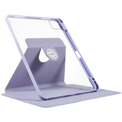 For iPad Pro 12.9 (2018) / (2020) / (2021) / (2022) Anti-Drop Tablet Case with Rotary Kickstand PU Leather + TPU + Acrylic Protective Cover