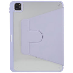 For iPad Pro 12.9 (2018) / (2020) / (2021) / (2022) Anti-Drop Tablet Case with Rotary Kickstand PU Leather + TPU + Acrylic Protective Cover