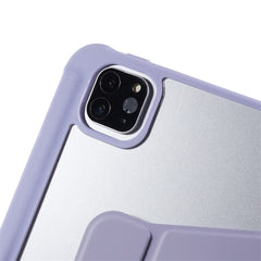 For iPad Pro 12.9 (2018) / (2020) / (2021) / (2022) Anti-Drop Tablet Case with Rotary Kickstand PU Leather + TPU + Acrylic Protective Cover