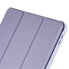 For iPad Pro 12.9 (2018) / (2020) / (2021) / (2022) Anti-Drop Tri-fold Stand Case PU Leather + TPU + Acrylic Tablet Slim Case Shockproof Cover