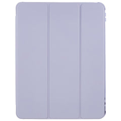For iPad Pro 12.9 (2018) / (2020) / (2021) / (2022) Anti-Drop Tri-fold Stand Case PU Leather + TPU + Acrylic Tablet Slim Case Shockproof Cover