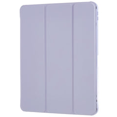 For iPad Pro 12.9 (2018) / (2020) / (2021) / (2022) Anti-Drop Tri-fold Stand Case PU Leather + TPU + Acrylic Tablet Slim Case Shockproof Cover