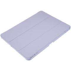 For iPad Pro 12.9 (2018) / (2020) / (2021) / (2022) Anti-Drop Tri-fold Stand Case PU Leather + TPU + Acrylic Tablet Slim Case Shockproof Cover