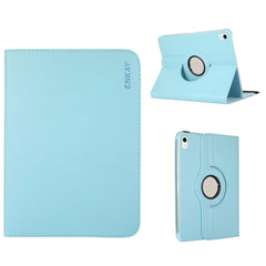 Étui antichoc ENKAY pour iPad (2025) / 10.9 (2022) en cuir PU avec support rotatif à 360 degrés et texture litchi 