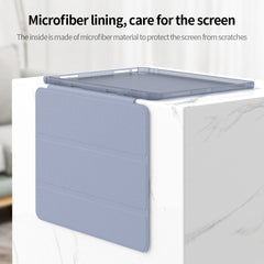 For iPad Pro 12.9 (2020) / (2021) / (2022) PU Leather Trifold Stand Cover Auto Sleep / Wake Smart Tablet Case with Pencil Holder