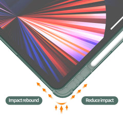 For iPad Pro 12.9 (2020) / (2021) / (2022) PU Leather Trifold Stand Cover Auto Sleep / Wake Smart Tablet Case with Pencil Holder